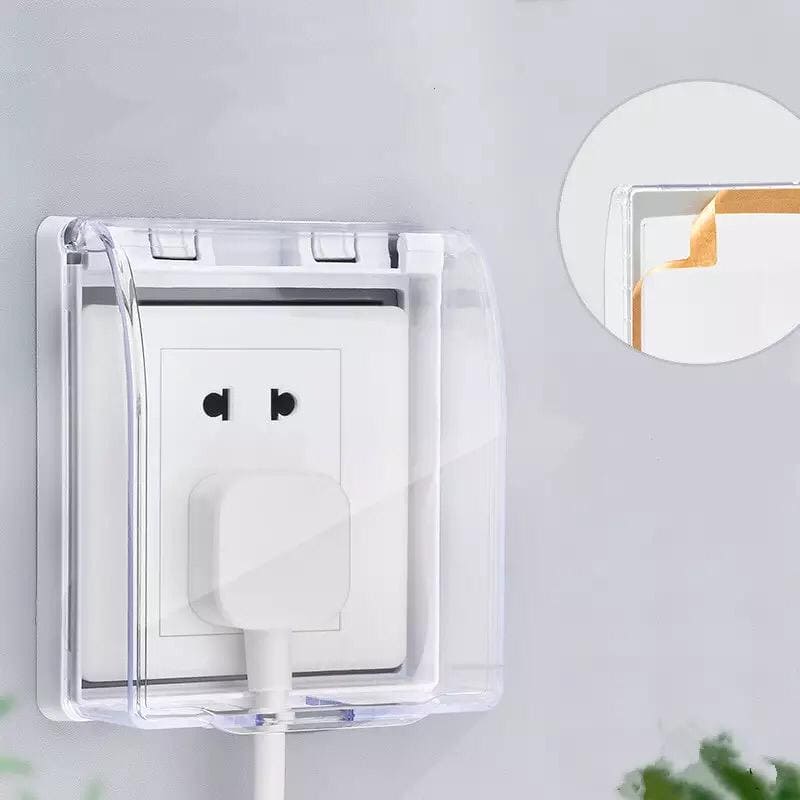 Socket Cover, Self-Adhesive Waterproof Socket Protection, Anti Dust Wall Mounted Cover Socket Cover, Self-Adhesive Waterproof Socket Protection, Anti Dust Wall Mounted Cover